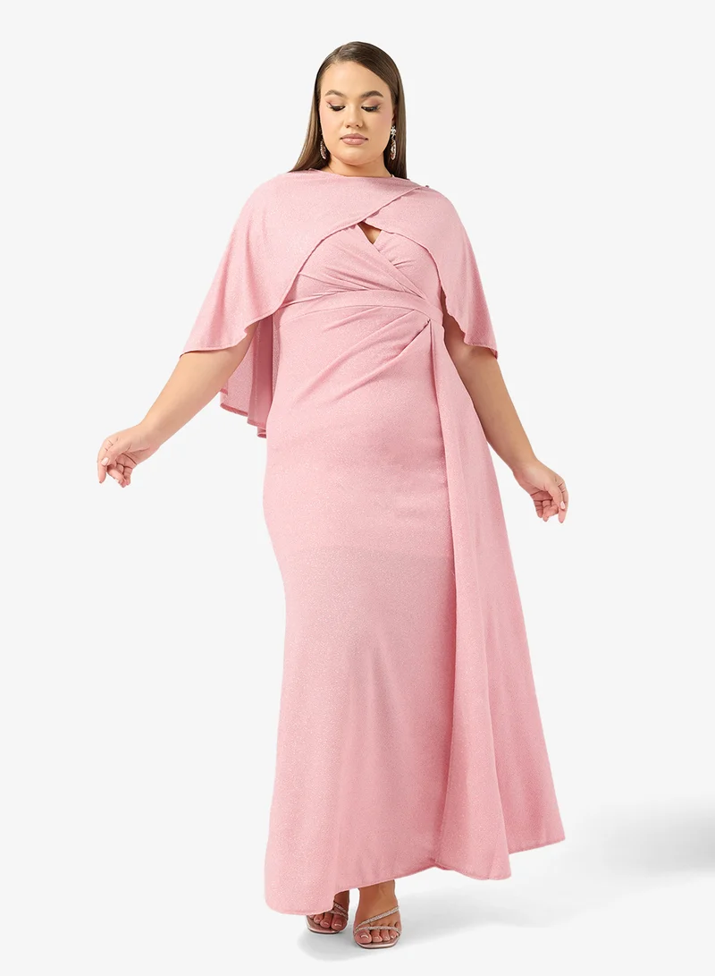 Khizana  A-line Dress With Cape Sleeves for Women | Best Price UAE